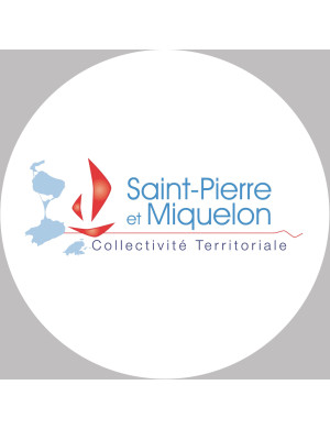 Saint-Pierre et Miquelon - 20x20cm - Sticker/autocollant