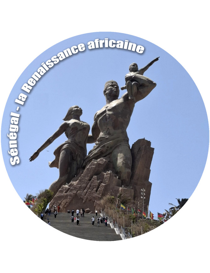 Le Sénégal - 20cm - Sticker/autocollant
