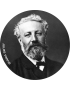 Jules Verne (15x15cm) - Sticker/autocollant