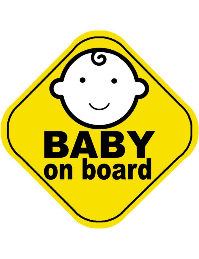 Baby on board - 15x15cm - Sticker/autocollant