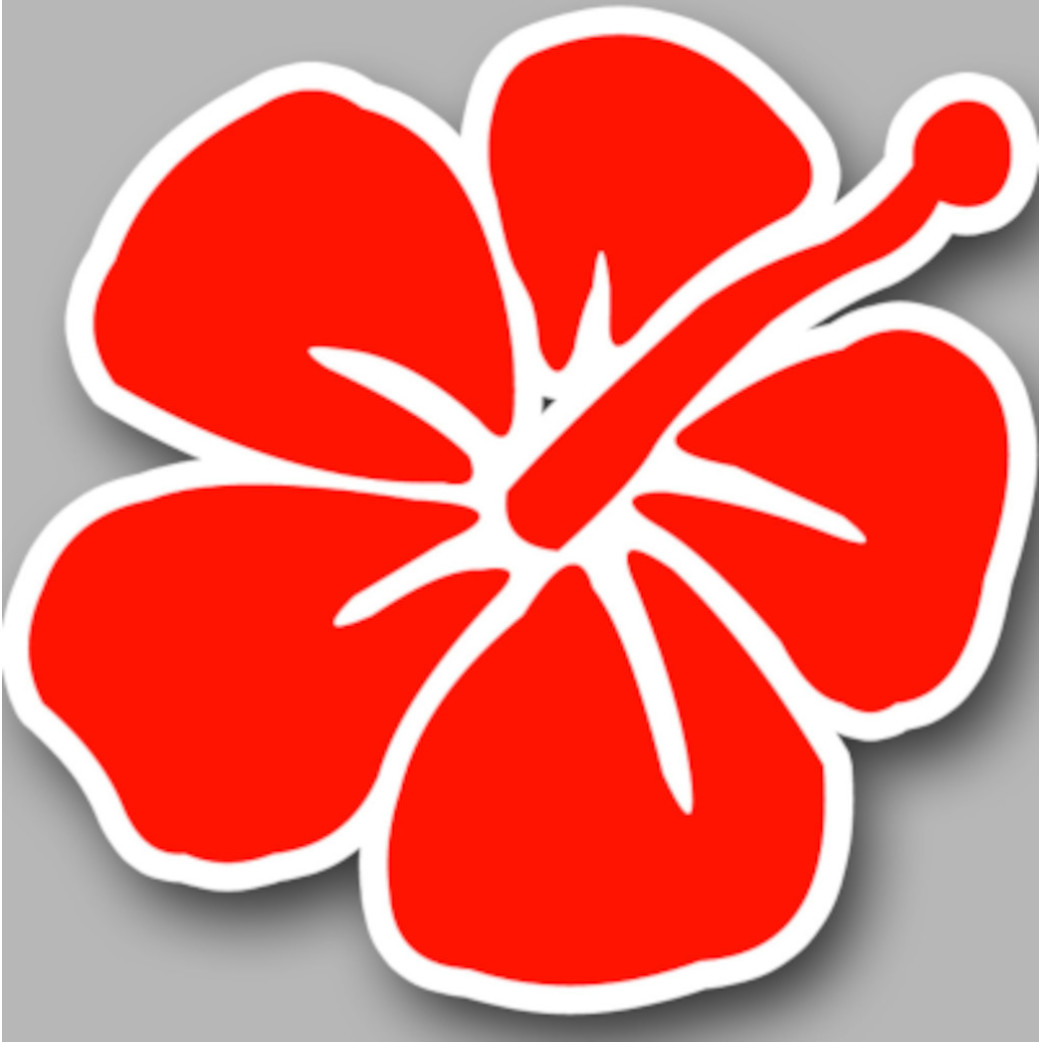 Repère fleur 2 (10x10cm) - Sticker/autocollant