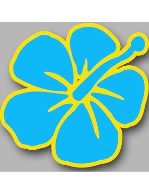 Repère fleur 4 (10x10cm) - Sticker/autocollant