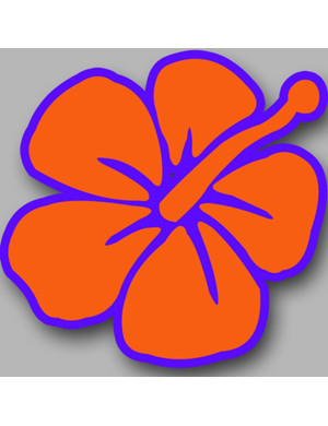 Repère fleur 5 (10x10cm) - Sticker/autocollant