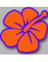 Repère fleur 5 - 10cm - Sticker/autocollant
