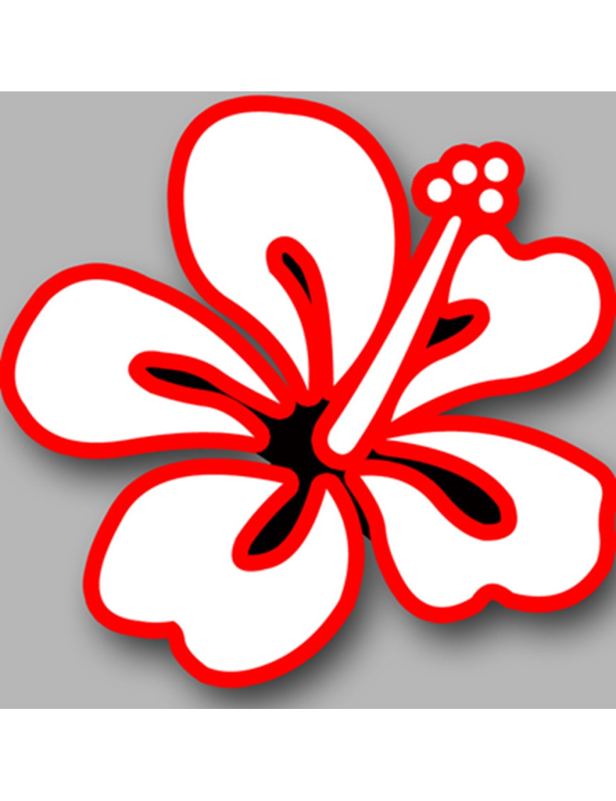 Repère fleur 6 (10x10cm) - Sticker/autocollant