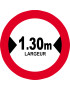 Largeur de passage 1.30m - 5cm - Sticker/autocollant