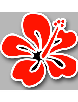 Repère fleur 7 (10x10cm) - Sticker/autocollant