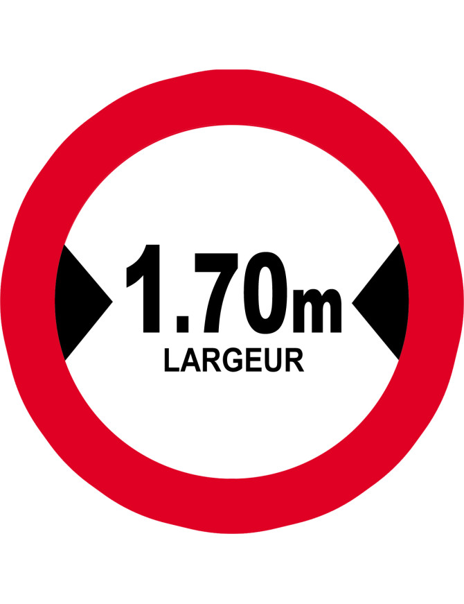Largeur de passage 1.70m - 5cm - Sticker/autocollant
