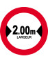 Largeur de passage 2.00m - 15cm - Sticker/autocollant