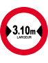Largeur de passage 3.10m - 5cm - Sticker/autocollant