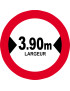 Largeur de passage 3.90m - 10cm - Sticker/autocollant