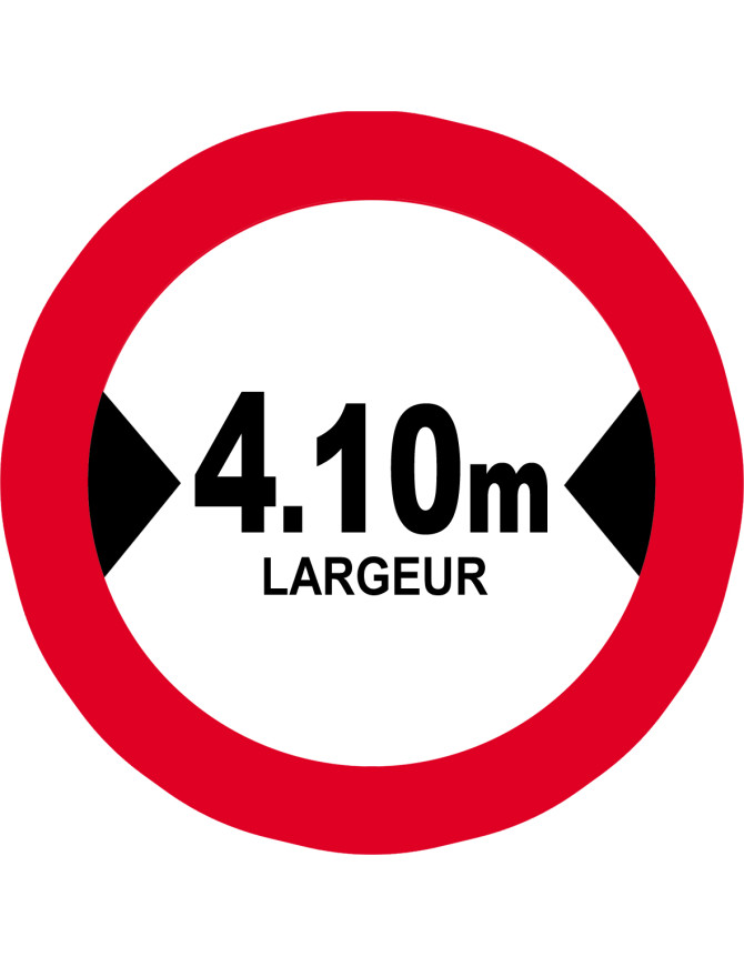 Largeur de passage 4.10m - 20cm - Sticker/autocollant