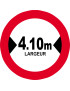 Largeur de passage 4.10m - 20cm - Sticker/autocollant