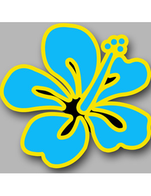 Repère fleur 9 (10x10cm) - Sticker/autocollant