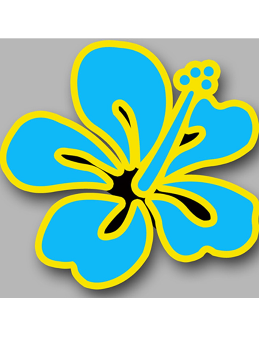 Repère fleur 9 (10x10cm) - Sticker/autocollant