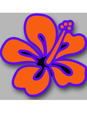 Repère fleur 10 (10x10cm) - Sticker/autocollant