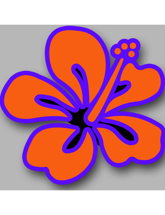 Repère fleur 10 (10x10cm) - Sticker/autocollant