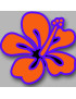 Repère fleur 10 - 10cm - Sticker/autocollant
