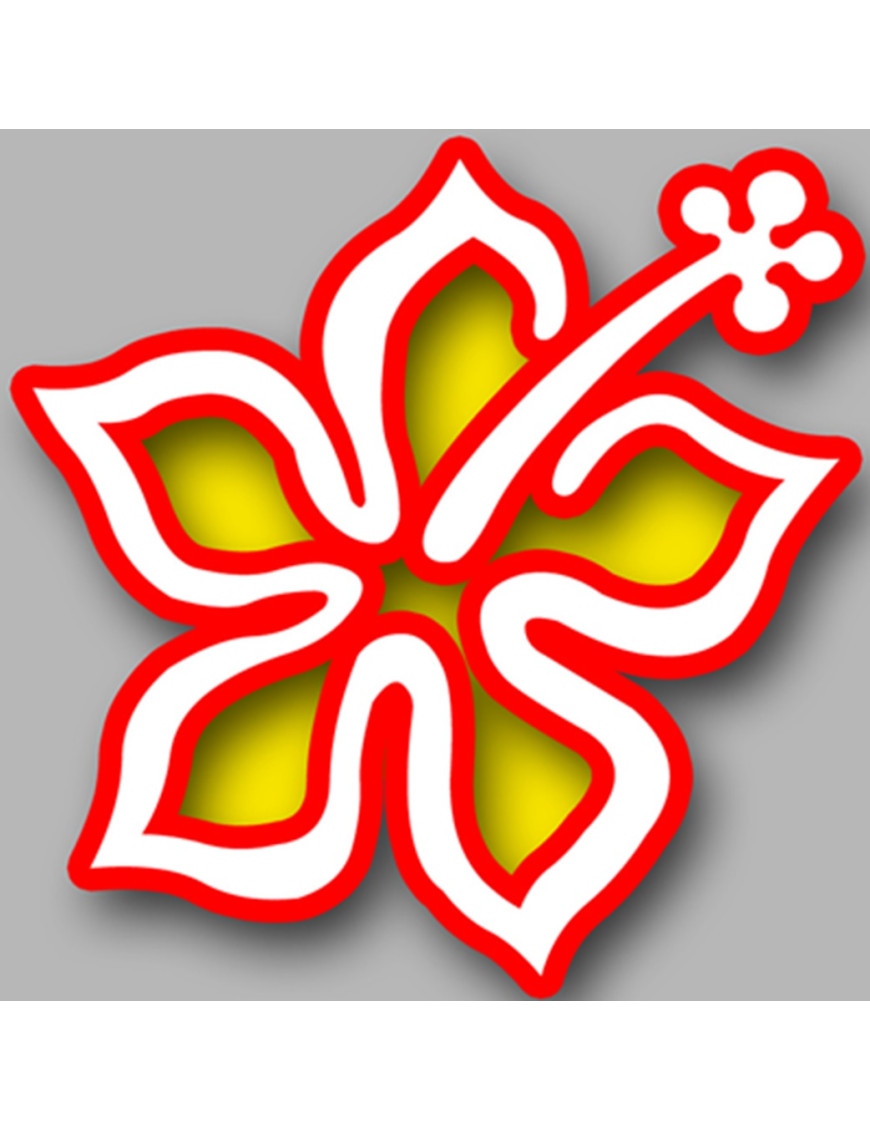Repère fleur 11 - 10cm - Sticker/autocollant Repère fleur 11 - 10cm - Sticker/autocollant