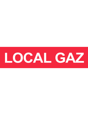 Local GAZ (29x7cm) - Sticker/autocollant