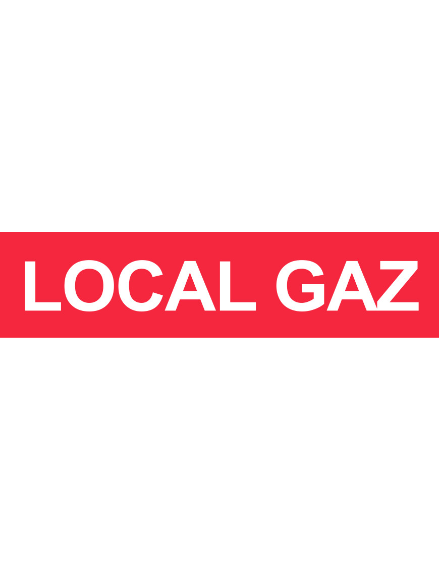 Local GAZ (29x7cm) - Sticker/autocollant