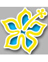 Repère fleur 13 - 10cm - Sticker/autocollant