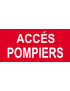 Accès pompiers - 30x14 cm - Sticker/autocollant