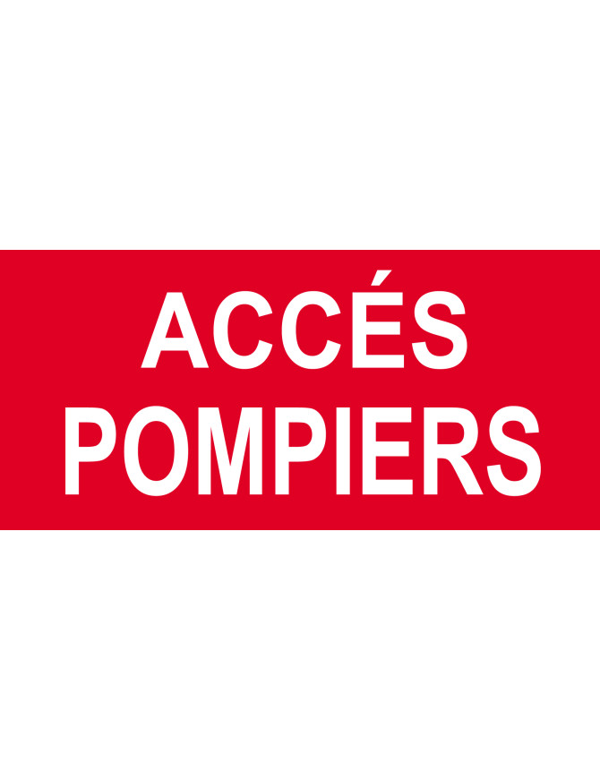 Accès pompiers - 15x7cm - Sticker/autocollant