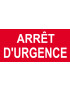 Arrêt d'urgence - 20x9.2cm - Sticker/autocollant