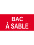 Bac à sable - 10x4.5cm - Sticker/autocollant