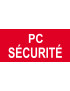 Pc sécurité - 10x4.5cm - Sticker/autocollant
