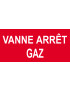 Vanne arrêt gaz - 30x14cm - Sticker/autocollant