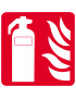 Équipement extincteur d'incendie (10cm) - Sticker/autocollant