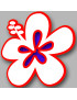 Repère fleur 16 - 10cm - Sticker/autocollant
