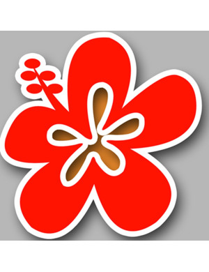 Repère fleur 17 (10cm) - Sticker/autocollant