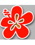 Repère fleur 17 - 10cm - Sticker/autocollant