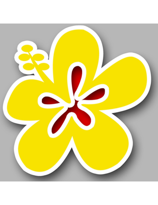 Repère fleur 18 (10cm) - Sticker/autocollant