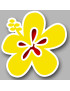 Repère fleur 18 - 10cm - Sticker/autocollant
