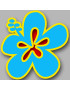 Repère fleur 19 (10cm) - Sticker/autocollant