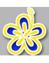 Repère fleur 23 - 10cm - Sticker/autocollant