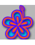 Repère fleur 25 - 10cm - Sticker/autocollant