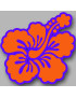 Repère fleur 30 - 10cm - Sticker/autocollant