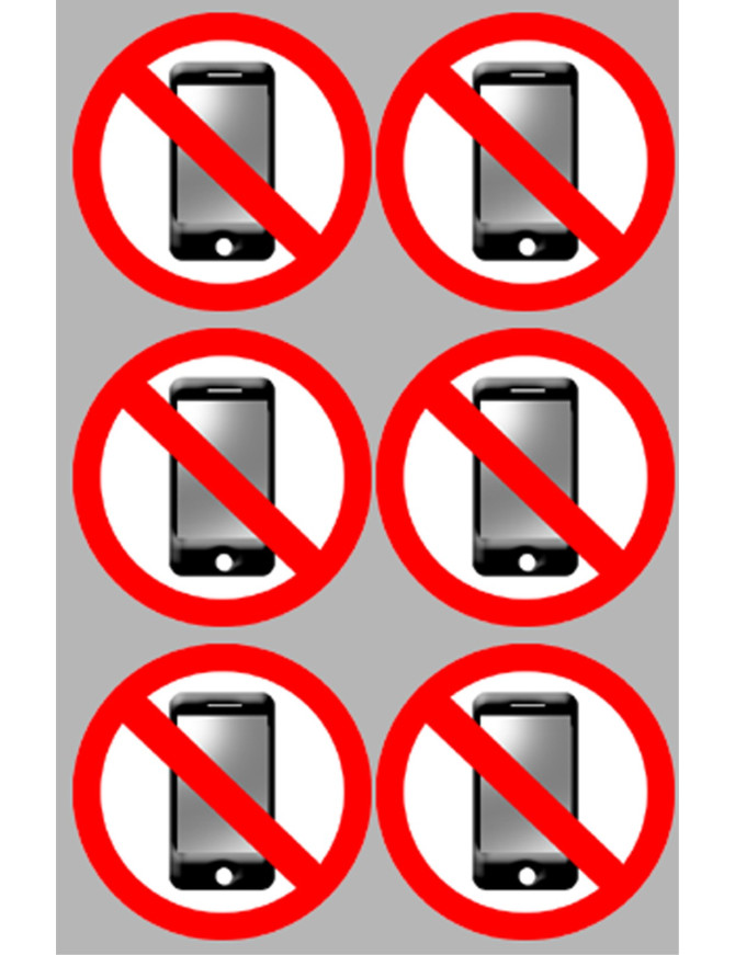 éteindre son smartphone (6fois 5cm) - Sticker/autocollant