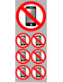 éteindre son smartphone (1fois 10cm - 6fois 5cm) - Sticker/autocollan