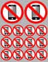 éteindre son smartphone (2fois 10cm - 12fois 5cm) - Sticker/autocolla
