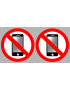 Éteindre son téléphone mobile (2 fois 10cm) - Sticker/autocollant