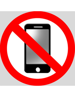 Éteindre son téléphone mobile (20x20cm) - Sticker/autocollant