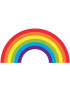 Arc en ciel - 29x14.5cm - Sticker/autocollant