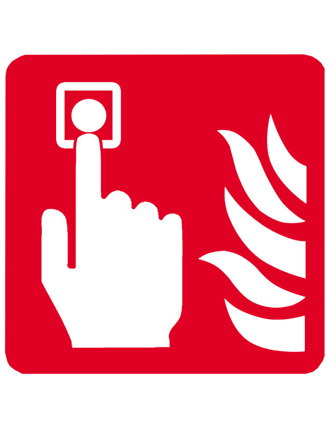 Point d'alarme incendie (5cm) - Sticker/autocollant