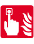 Point d'alarme incendie (5cm) - Sticker/autocollant